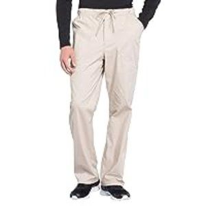 Cherokee Men Scrubs Pant Workwear Professionals Tapered Leg Fly Front Cargo